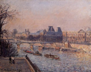 le louvre après midi 1902 Camille Pissarro Peinture à l'huile